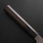 Kiritsuke Cobalt Stainless Kurouchi Damas Manche en Buffle et Ébène 240mm-[Musashi]-[Couteaux de cuisine japonais]