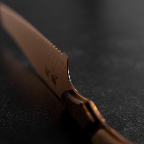 Kiritsuke Couteau à pain VG-10 Miroir Damas Manche en Érable 210mm - Marron-[Musashi]-[Couteaux de cuisine japonais]
