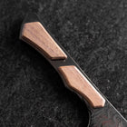 Kiritsuke Couteau à pain VG-10 Miror Damas Manche en Érable 210mm - Noir-[Musashi]-[Couteaux de cuisine japonais]