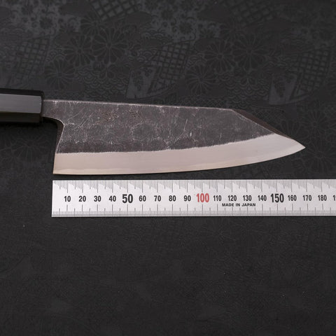 Kiritsuke Deba Blue Steel #2 Kurouchi Manche en Buffle et Bois de Wengé 165mm-[Musashi]-[Couteaux de cuisine japonais]