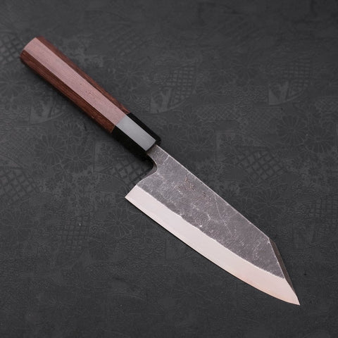 Kiritsuke Deba Blue steel #2 Kurouchi Manche en Buffle et Bois de Wenge 150mm-[Musashi]-[Couteaux de cuisine japonais]