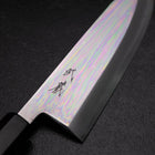 Kiritsuke Deba Silver Steel #3 Miroir Manche en Buffle et Ébène 180mm-[Musashi]-[Couteaux de cuisine japonais]