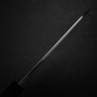 Kiritsuke Deba Silver Steel #3 Miroir Manche en Buffle et Ébène 180mm-[Musashi]-[Couteaux de cuisine japonais]