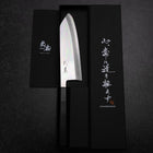 Kiritsuke Deba Silver Steel #3 Miroir Manche en Buffle et Ébène 180mm-[Musashi]-[Couteaux de cuisine japonais]