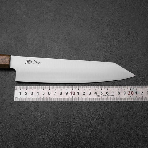 Kiritsuke Gyuto Blue Steel #2 Poli Manche en Olivier 210mm-[Musashi]-[Couteaux de cuisine japonais]