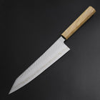 Kiritsuke Gyuto SLD Damas coloré Tsuchime au Nickel Manche en Olivier 210mm Édition limitée-[Musashi]-[Couteaux de cuisine japonais]