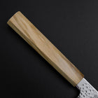 Kiritsuke Gyuto SLD Damas coloré Tsuchime au Nickel Manche en Olivier 210mm Édition limitée-[Musashi]-[Couteaux de cuisine japonais]