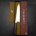Kiritsuke Gyuto Santoku SG-2 Damas Manche en Ébène Or Occidental 240mm-[Musashi]-[Couteaux de cuisine japonais]