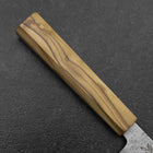 Kiritsuke Gyuto Silver Steel #3 Nashiji Manche en Olivier 205mm-[Musashi]-[Couteaux de cuisine japonais]
