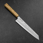 Kiritsuke Gyuto Silver Steel #3 Nashiji Manche en Olivier 205mm-[Musashi]-[Couteaux de cuisine japonais]