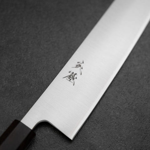 Kiritsuke Gyuto Silver Steel #3 Poli Manche en Noyer 240mm-[Musashi]-[Couteaux de cuisine japonais]
