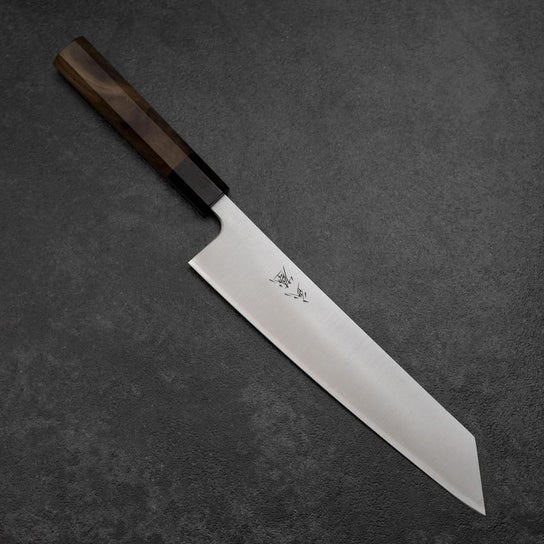 Kiritsuke Gyuto Silver Steel #3 Poli Manche en Noyer 240mm