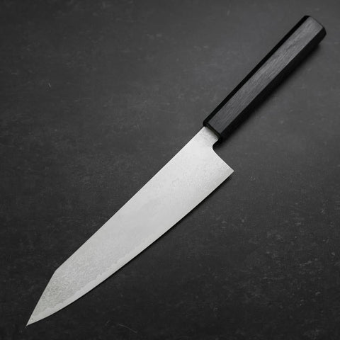 Kiritsuke Gyuto VG-10 Damas Manche Urushi Bleu Foncé 210mm-[Musashi]-[Couteaux de cuisine japonais]