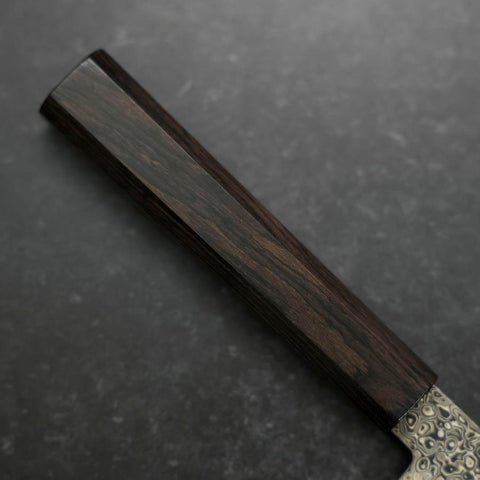 Kiritsuke Gyuto VG-10 Kurozome Damas Manche en Buffle et Ébène 210mm-[Musashi]-[Couteaux de cuisine japonais]