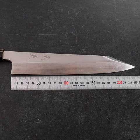 Kiritsuke Gyuto VG-10 Miroir Manche en Buffle et Ébène 240mm-[Musashi]-[Couteaux de cuisine japonais]