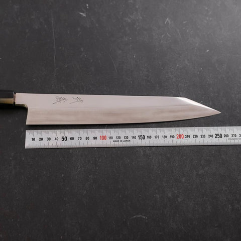 Kiritsuke Gyuto VG-10 Miroir Manche en Buffle et Ébène 270mm-[Musashi]-[Couteaux de cuisine japonais]