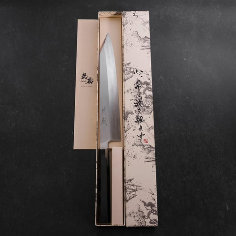 Kiritsuke Gyuto VG-10 Miroir Manche en Buffle et Ébène 270mm-[Musashi]-[Couteaux de cuisine japonais]