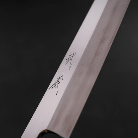 Kiritsuke Gyuto VG-10 Mirror Manche en Buffle et Ébène 240mm-[Musashi]-[Couteaux de cuisine japonais]