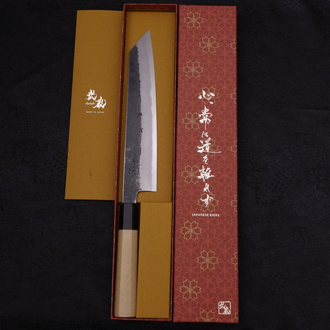 Kiritsuke Gyuto White Steel #2 Kurouchi Buffalo Magnolia Handle 230mm-[Musashi]-[Couteaux de cuisine japonais]