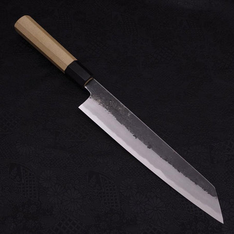Kiritsuke Gyuto White Steel #2 Kurouchi Buffalo Magnolia Handle 230mm-[Musashi]-[Couteaux de cuisine japonais]
