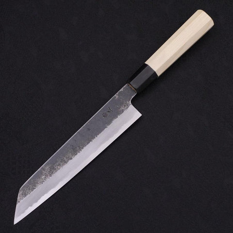 Kiritsuke Gyuto White Steel #2 Kurouchi Manche en Buffle et Magnolia 200mm-[Musashi]-[Couteaux de cuisine japonais]