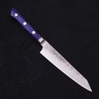 Kiritsuke Petty Acier Bleu #2 Revêtement Inox Nashiji Manche Occidental Violet 135mm-[Musashi]-[Couteaux de cuisine japonais]