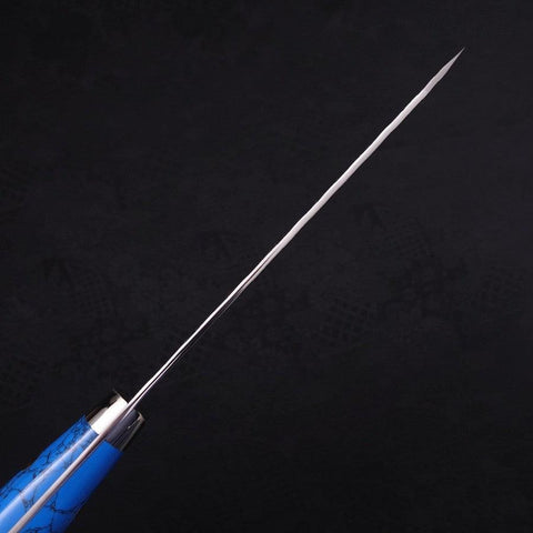 Kiritsuke Petty SG-2 Tsuchime Manche en Turquoise Bleu 150mm-[Musashi]-[Couteaux de cuisine japonais]