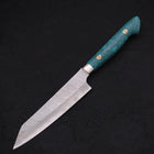 Kiritsuke Petty SG-2 Tsuchime Manche en Turquoise Vert 150mm-[Musashi]-[Couteaux de cuisine japonais]