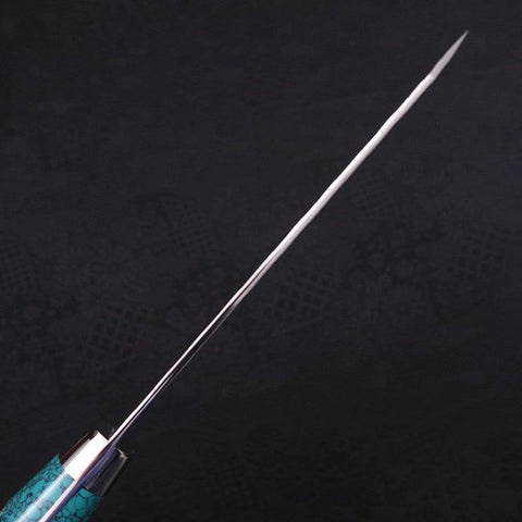 Kiritsuke Petty SG-2 Tsuchime Manche en Turquoise Vert 150mm-[Musashi]-[Couteaux de cuisine japonais]