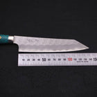Kiritsuke Petty SG-2 Tsuchime Manche en Turquoise Vert 150mm-[Musashi]-[Couteaux de cuisine japonais]