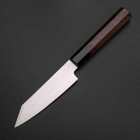 Kiritsuke Petty SLD Miroir Manche en Buffle et Noyer 125mm-[Musashi]-[Couteaux de cuisine japonais]