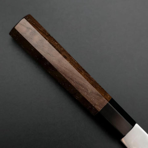 Kiritsuke Petty SLD Miroir Manche en Buffle et Noyer 125mm-[Musashi]-[Couteaux de cuisine japonais]