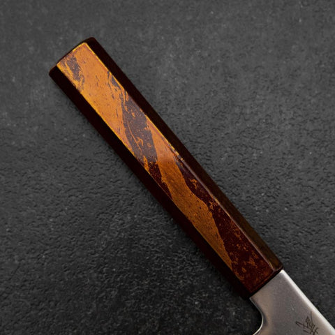 Kiritsuke Petty SLD Mirror Red Yamanaka-Urushi Handle 125mm (4.9”)-[Musashi]-[Couteaux de cuisine japonais]