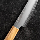 Kiritsuke Petty Silver Steel #3 Nashiji Manche en Olivier 125mm-[Musashi]-[Couteaux de cuisine japonais]