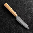 Kiritsuke Petty Silver Steel #3 Nashiji Manche en Olivier 125mm-[Musashi]-[Couteaux de cuisine japonais]