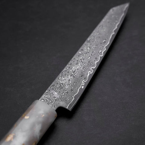 Kiritsuke Petty VG-10 Damas Manche Océan Blanc Noir et Or 130mm-[Musashi]-[Couteaux de cuisine japonais]