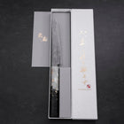 Kiritsuke Petty VG-10 Damas Manche Océan Blanc Noir et Or 130mm-[Musashi]-[Couteaux de cuisine japonais]
