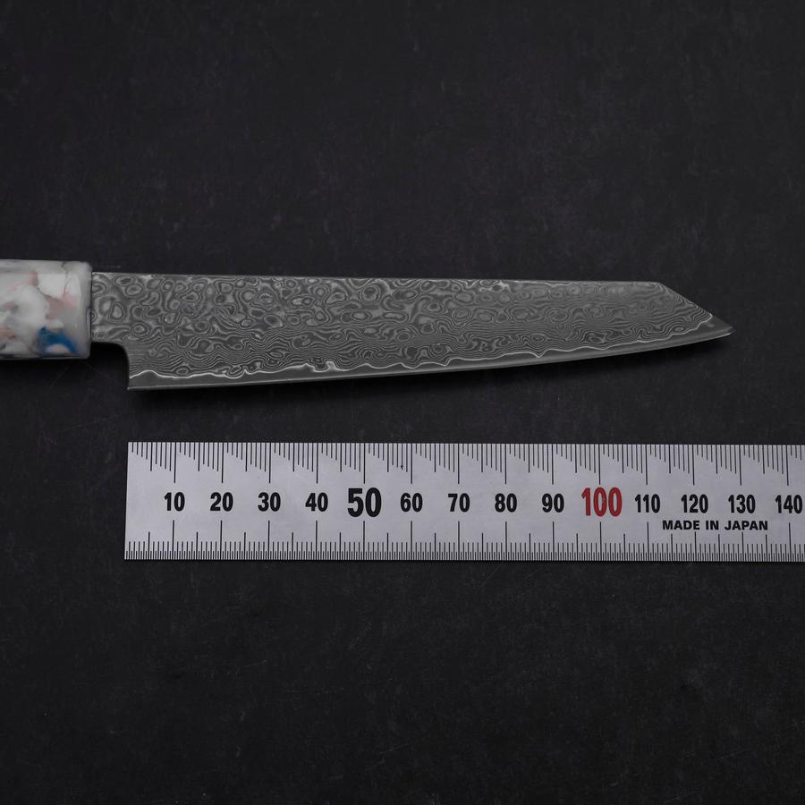 Kiritsuke Petty VG-10 Damas Manche Océan Mélange Bleu et Blanc 130mm-[Musashi]-[Couteaux de cuisine japonais]