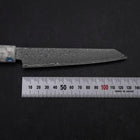 Kiritsuke Petty VG-10 Damas Manche Océan Mélange Bleu et Blanc 130mm-[Musashi]-[Couteaux de cuisine japonais]