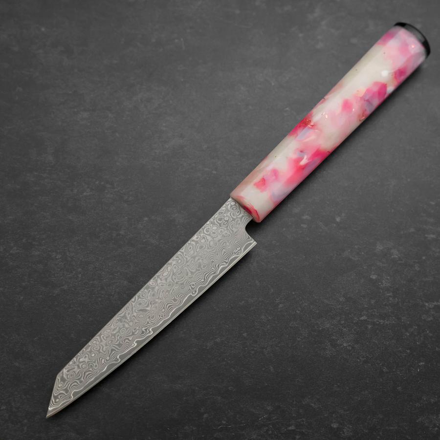 Kiritsuke Petty VG-10 Damas Manche Océan Rose Sakura et Or 130mm-[Musashi]-[Couteaux de cuisine japonais]