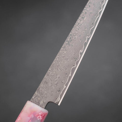 Kiritsuke Petty VG-10 Damas Manche Océan Rose Sakura et Or 130mm-[Musashi]-[Couteaux de cuisine japonais]