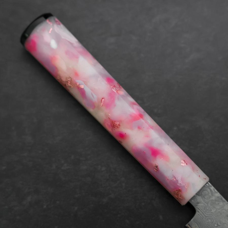 Kiritsuke Petty VG-10 Damas Manche Océan Rose Sakura et Or 130mm-[Musashi]-[Couteaux de cuisine japonais]