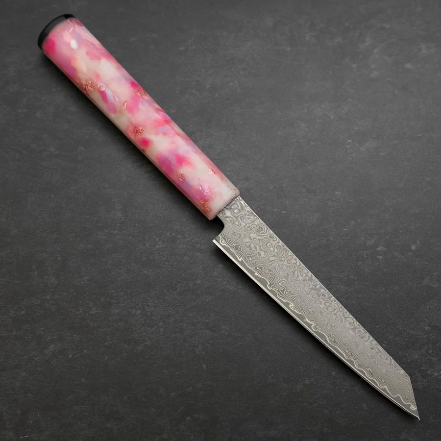 Kiritsuke Petty VG-10 Damas Manche Océan Rose Sakura et Or 130mm-[Musashi]-[Couteaux de cuisine japonais]