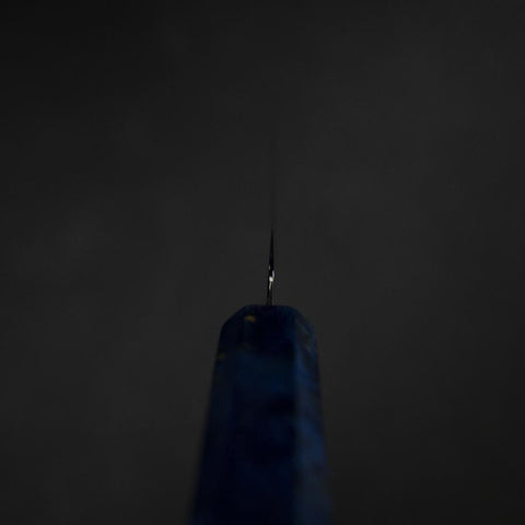 Kiritsuke Petty VG-10 Damas Manche en Bois de Bouleau Bleu 120mm-[Musashi]-[Couteaux de cuisine japonais]