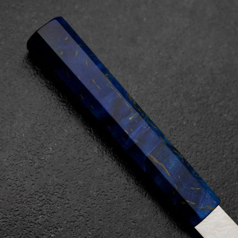 Kiritsuke Petty VG-10 Damas Manche en Bois de Bouleau Bleu 120mm-[Musashi]-[Couteaux de cuisine japonais]