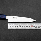 Kiritsuke Petty VG-10 Damas Manche en Bois de Bouleau Bleu 120mm-[Musashi]-[Couteaux de cuisine japonais]