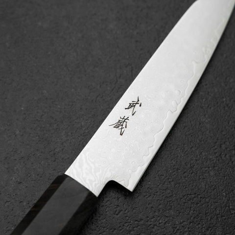 Kiritsuke Petty VG-10 Damas Manche en Bois de Bouleau Gris 120mm-[Musashi]-[Couteaux de cuisine japonais]