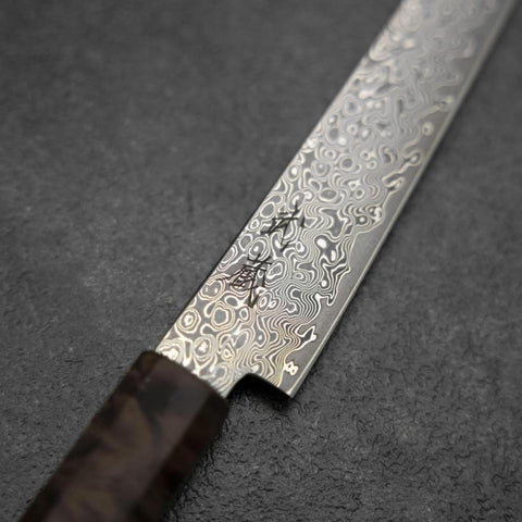 Kiritsuke Petty VG-10 Damas Manche en Bois de Bouleau Marron 135mm-[Musashi]-[Couteaux de cuisine japonais]