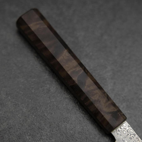 Kiritsuke Petty VG-10 Damas Manche en Bois de Bouleau Marron 135mm-[Musashi]-[Couteaux de cuisine japonais]