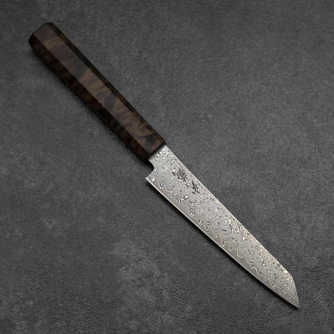 Kiritsuke Petty VG-10 Damas Manche en Bois de Bouleau Marron 135mm-[Musashi]-[Couteaux de cuisine japonais]